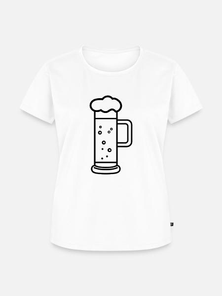 Bier - Frauen Premium Bio T-Shirt - Weiß