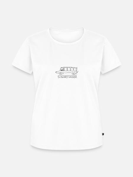 Schwarzfahrer - Frauen Premium Bio T-Shirt - Weiß