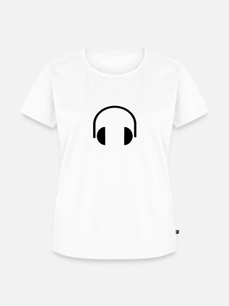 Kopfhörer - Frauen Premium Bio T-Shirt - Weiß