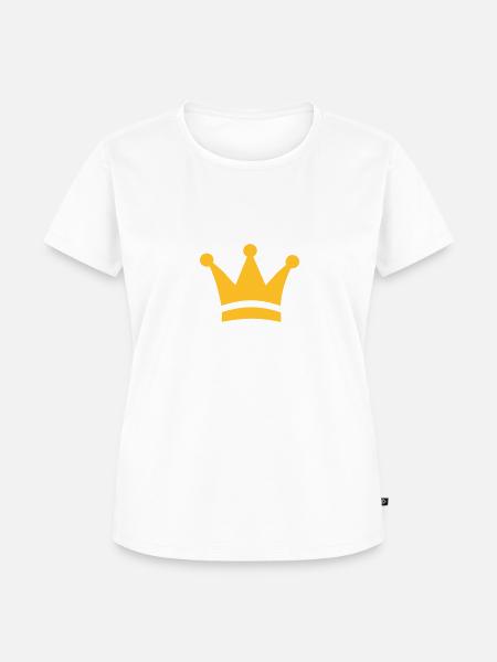 Krone - Frauen Premium Bio T-Shirt - Weiß
