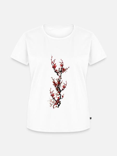 Japanese Tree - Frauen Premium Bio T-Shirt - Weiß