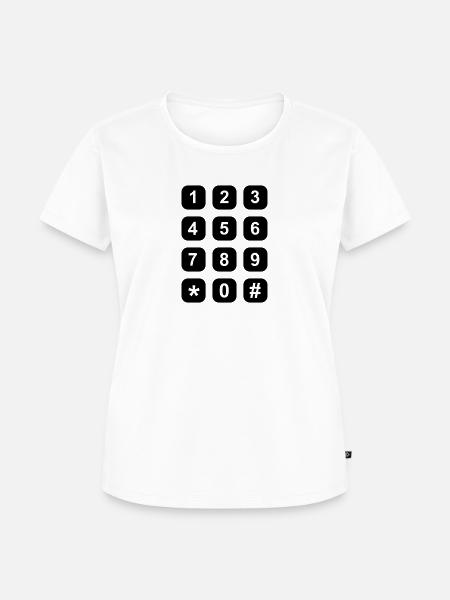 Telefon - Frauen Premium Bio T-Shirt - Weiß