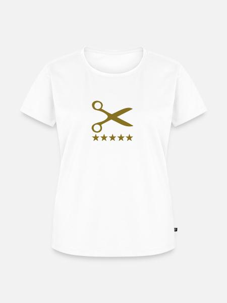 schere deluxe - Frauen Premium Bio T-Shirt - Weiß
