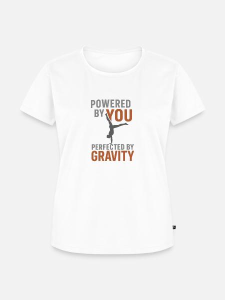 Calisthenics Shirt Gravity - Frauen Premium Bio T-Shirt - Weiß