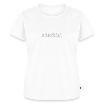 Polen Polnisch Spruch Spierdalaj | Polska Geschenk - Frauen Premium Bio T-Shirt - Weiß - Vorne - AI Model Female 172 dark (172cm)