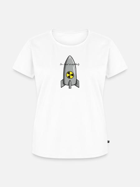 Rakete - Frauen Premium Bio T-Shirt - Weiß