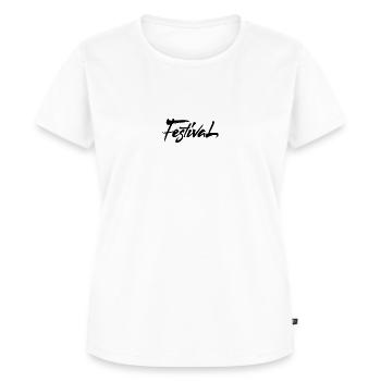 Festival Shirt · Festival · Geschenk - Frauen Premium Bio T-Shirt - Weiß - Vorne - AI Model Female 172 dark (172cm)