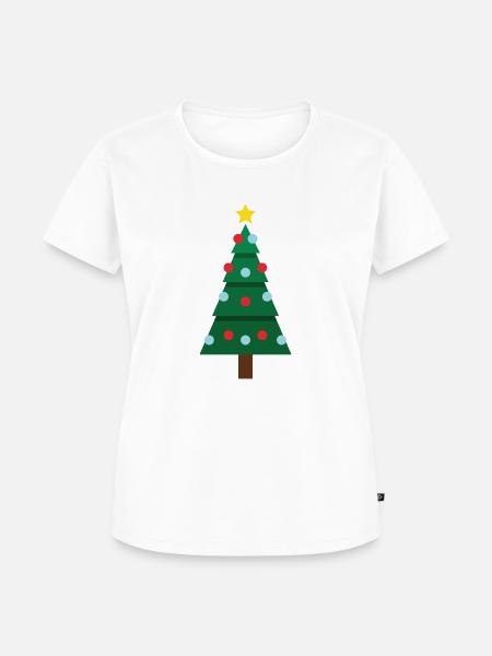 Christmas Tree - Frauen Premium Bio T-Shirt - Weiß