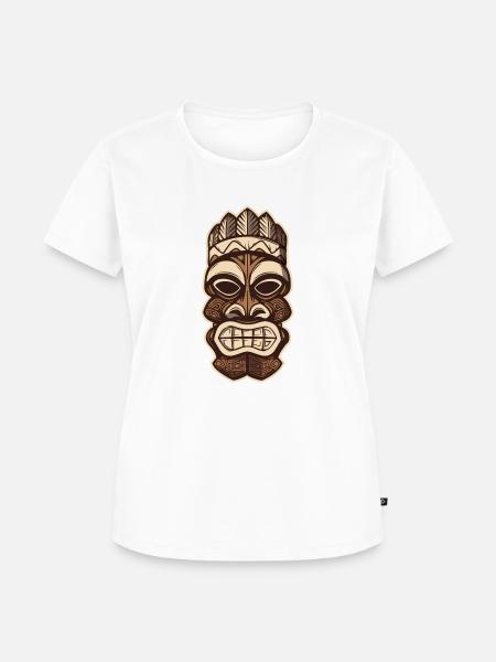 Hawaii Totem - Frauen Premium Bio T-Shirt - Weiß