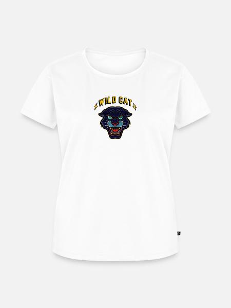 wild cat - Frauen Premium Bio T-Shirt - Weiß