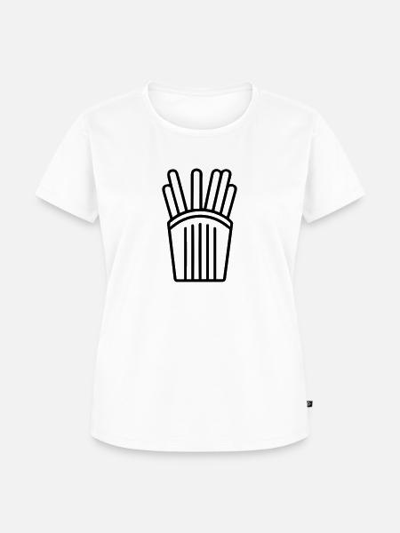 Pommes frites - Frauen Premium Bio T-Shirt - Weiß