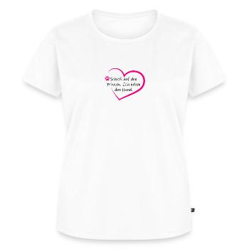 Scheiß auf den Prinzen - Frauen Premium Bio T-Shirt - Weiß - Vorne - AI Model Female 172 dark (172cm)