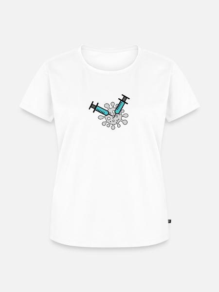 Doppel-Impfstoff - Frauen Premium Bio T-Shirt - Weiß