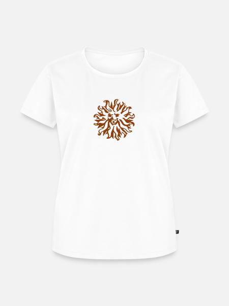 Löwe braun - Frauen Premium Bio T-Shirt - Weiß