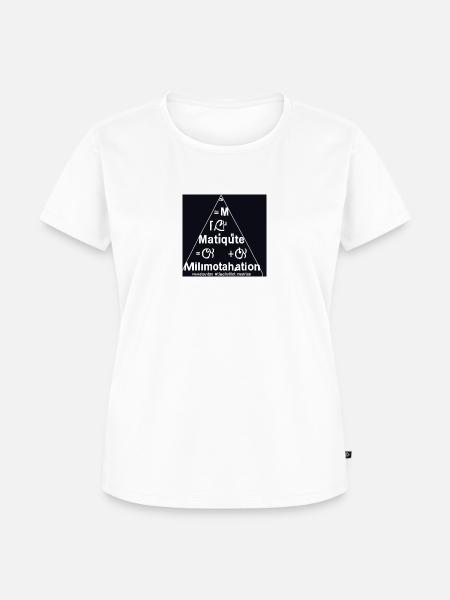 Mathe - Frauen Premium Bio T-Shirt - Weiß