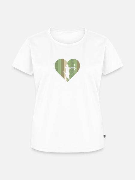 Bogen Langbogen Schießsport - Frauen Premium Bio T-Shirt - Weiß