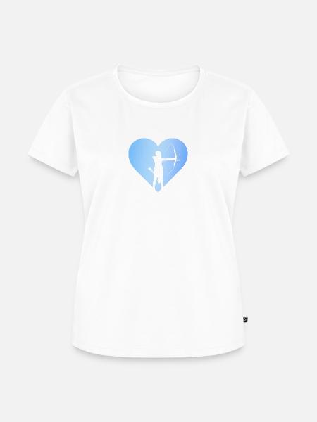 Bogen Bogen Bogenschießen - Frauen Premium Bio T-Shirt - Weiß