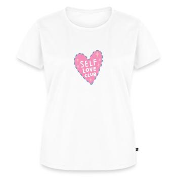 Self Love Club - Frauen Premium Bio T-Shirt - Weiß - Vorne - AI Model Female 172 dark (172cm)