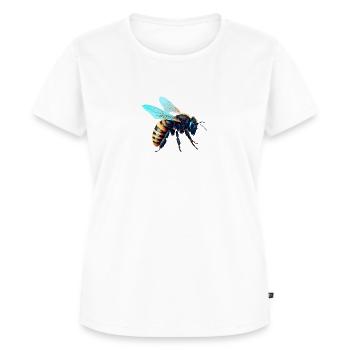 Biene - Frauen Premium Bio T-Shirt - Weiß - Vorne - AI Model Female 172 dark (172cm)