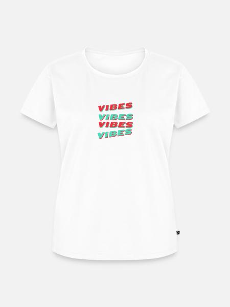 vibes vibes vibes - Frauen Premium Bio T-Shirt -