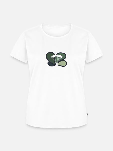 Fallschirmspringen Luft - Frauen Premium Bio T-Shirt - Weiß