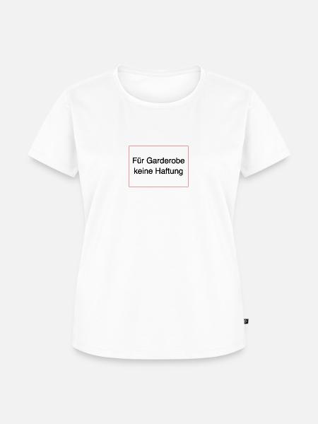 Keine Haftung - Frauen Premium Bio T-Shirt - Weiß