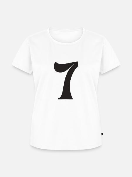7 - Frauen Premium Bio T-Shirt - Weiß