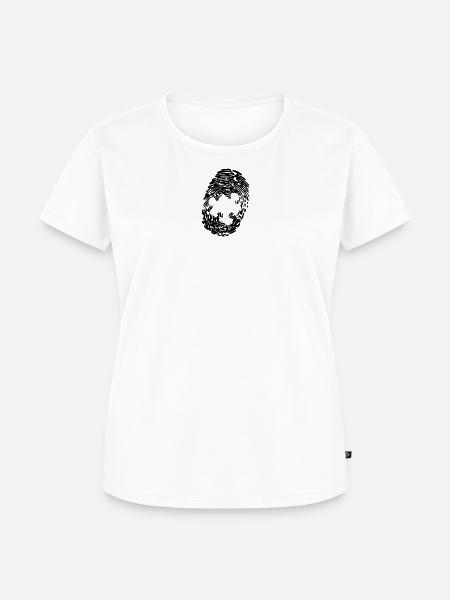 Fingerabdruck Puzzle - Frauen Premium Bio T-Shirt - Weiß