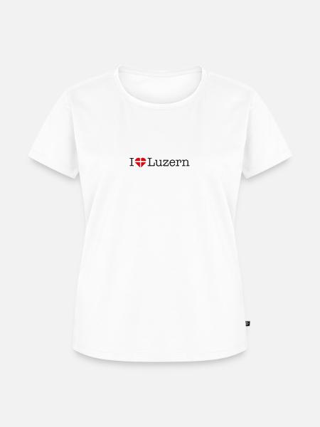 I love Luzern - Frauen Premium Bio T-Shirt - Weiß