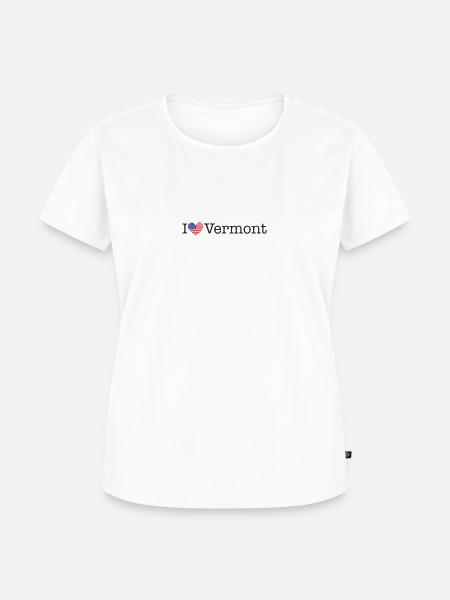 I love Vermont - Frauen Premium Bio T-Shirt - Weiß