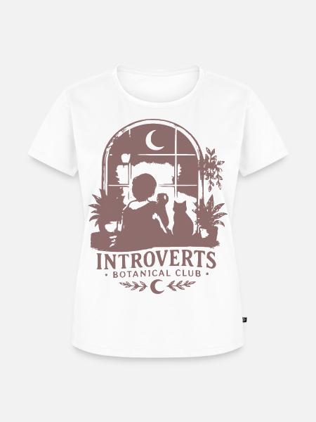 Introverts Botanischer Club - Frauen Premium Bio T-Shirt - Weiß