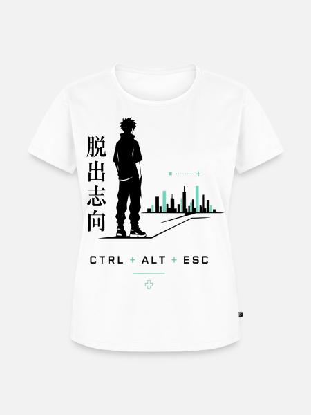 Städtische Fluchtgedanken - Frauen Premium Bio T-Shirt - Weiß