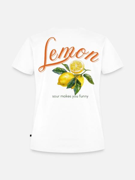 Lemon - Frauen Premium Bio T-Shirt - Weiß
