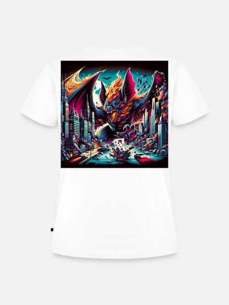 Bat Apocalypse - Frauen Premium Bio T-Shirt - Weiß