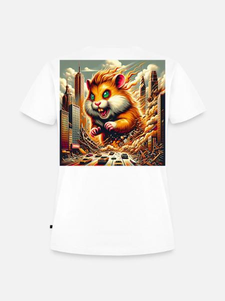 Horror Meerschwein - Frauen Premium Bio T-Shirt - Weiß