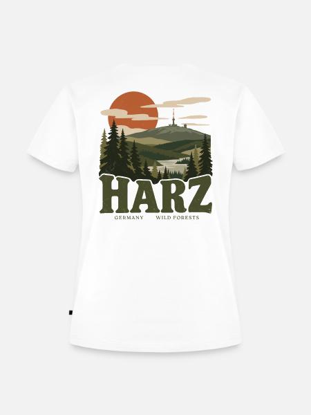 Harz Germany Wild Forests - Frauen Premium Bio T-Shirt - Weiß