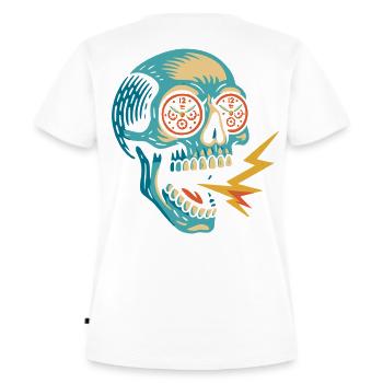 Live Laugh Chronographe Logo réduit sans texte - T-shirt Premium bio Femme - blanc - Dos - AI Model Female 172 dark (172cm)