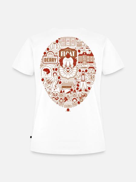 ES – Ballon-Collage Mit Ikonischen Motiven - Frauen Premium Bio T-Shirt - Weiß