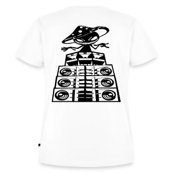 psyloraver - T-shirt Premium bio Femme - blanc - Dos - AI Model Female 172 dark (172cm)