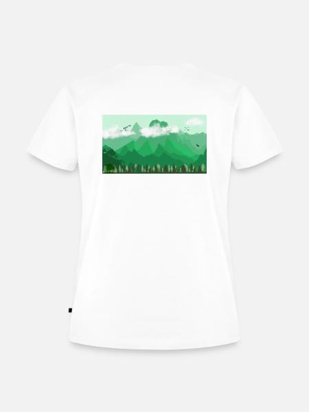 Landscape - Frauen Premium Bio T-Shirt - Weiß