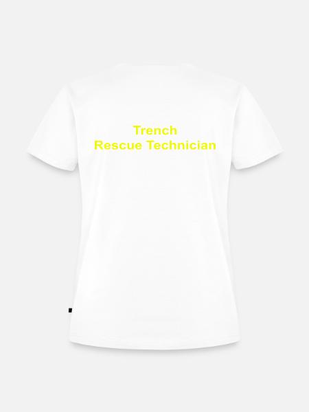 Trench Rescue Technician - Frauen Premium Bio T-Shirt - Weiß