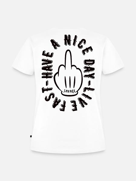 HAVE A NICE DAY - Frauen Premium Bio T-Shirt - Weiß