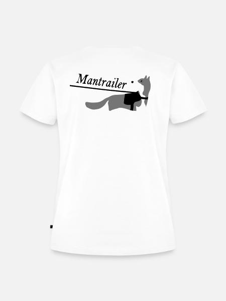Mantrailer vektor - Frauen Premium Bio T-Shirt - Weiß