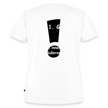 Das 11. Reitergebot - Frauen Premium Bio T-Shirt - Weiß - Hinten - AI Model Female 172 dark (172cm)