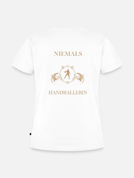 Handballerin - Frauen Premium Bio T-Shirt - Weiß