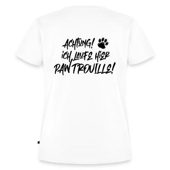 Pawtrouille 🐾 - Frauen Premium Bio T-Shirt - Weiß - Hinten - AI Model Female 172 dark (172cm)