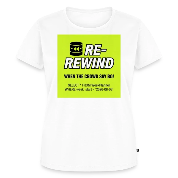Re-Rewind — Women's Premium Organic T-shirt