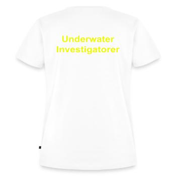 Enquêteur sous-marin - T-shirt Premium bio Femme - blanc - Dos - AI Model Female 172 dark (172cm)