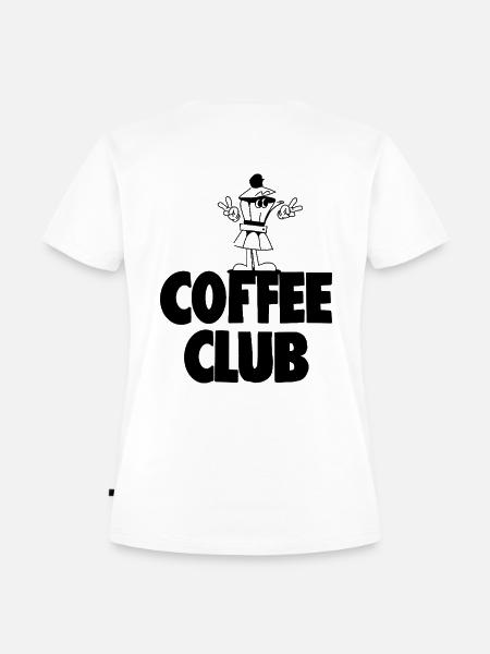 Coffee Club - Frauen Premium Bio T-Shirt - Weiß