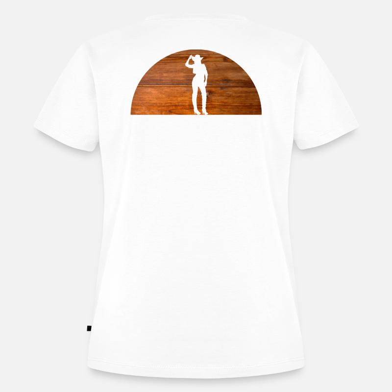 Line Dance - Frauen Premium Bio T-Shirt - Weiß